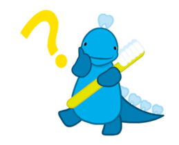 move! Dental dinosaur sticker #11855187