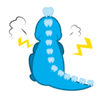 move! Dental dinosaur sticker #11855188