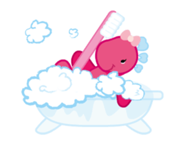 move! Dental dinosaur sticker #11855191