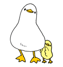 Bird horsetail sticker #11855290