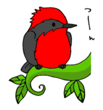 Bird horsetail sticker #11855300