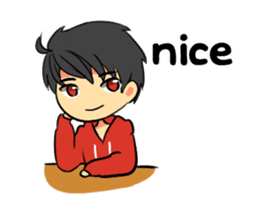 cute RED Couple sticker #11855452