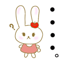 an apple rabbit animetion sticker #11855590