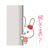 an apple rabbit animetion sticker #11855591