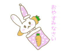 an apple rabbit animetion sticker #11855593
