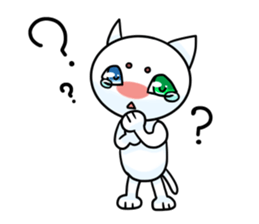 Cat of tears ~shiromaro to furueru~ sticker #11855974