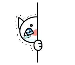 Cat of tears ~shiromaro to furueru~ sticker #11855987