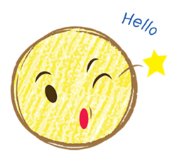 Circle moon sticker #11856190