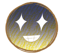 Circle moon sticker #11856216