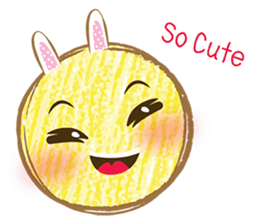 Circle moon sticker #11856219