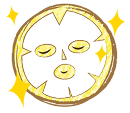 Circle moon sticker #11856226