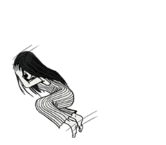 Moving Ghost Girl sticker #11856472