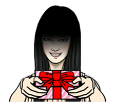 Moving Ghost Girl sticker #11856476