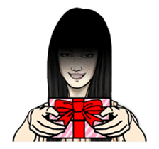 Moving Ghost Girl sticker #11856476