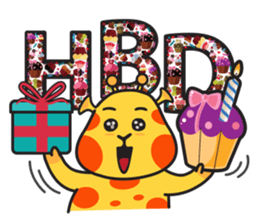 Happy Raffe Fatty sticker #11857565