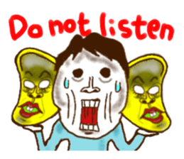 TO live with the dog phone(English) sticker #11857718