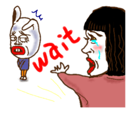 TO live with the dog phone(English) sticker #11857723