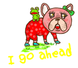 TO live with the dog phone(English) sticker #11857724