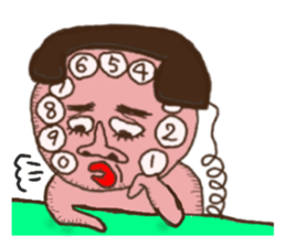 TO live with the dog phone(English) sticker #11857733