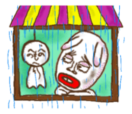 TO live with the dog phone(English) sticker #11857736