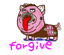 TO live with the dog phone(English) sticker #11857742