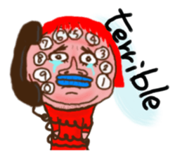 TO live with the dog phone(English) sticker #11857749