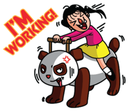 Mocha the Brown Panda sticker #11857871