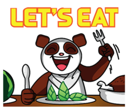 Mocha the Brown Panda sticker #11857873