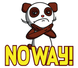 Mocha the Brown Panda sticker #11857876