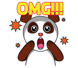 Mocha the Brown Panda sticker #11857878