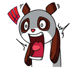 Mocha the Brown Panda sticker #11857885