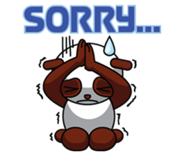 Mocha the Brown Panda sticker #11857886