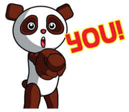 Mocha the Brown Panda sticker #11857892