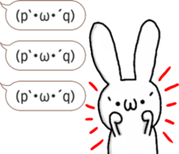talking rabbit sticker 4 sticker #11858067