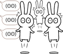 talking rabbit sticker 4 sticker #11858069