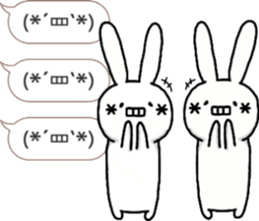 talking rabbit sticker 4 sticker #11858070