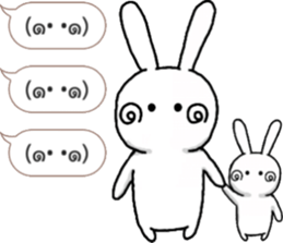 talking rabbit sticker 4 sticker #11858078