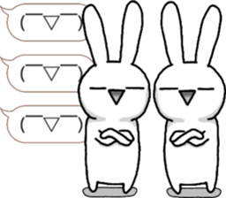 talking rabbit sticker 4 sticker #11858079