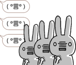talking rabbit sticker 4 sticker #11858081