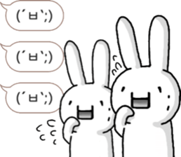 talking rabbit sticker 4 sticker #11858082