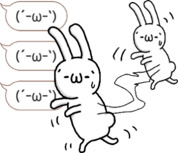 talking rabbit sticker 4 sticker #11858083