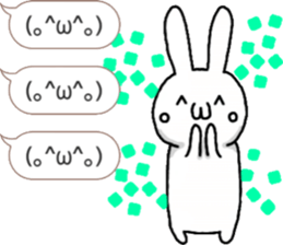 talking rabbit sticker 4 sticker #11858084