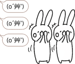 talking rabbit sticker 4 sticker #11858085
