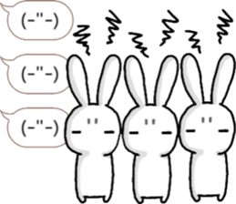 talking rabbit sticker 4 sticker #11858086