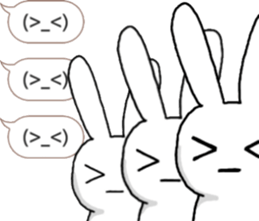 talking rabbit sticker 4 sticker #11858088