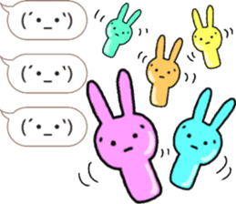 talking rabbit sticker 4 sticker #11858089