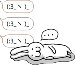 talking rabbit sticker 4 sticker #11858090