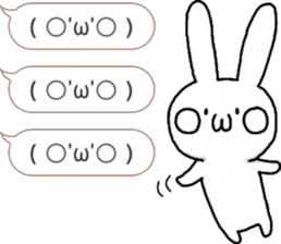 talking rabbit sticker 4 sticker #11858091