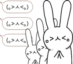 talking rabbit sticker 4 sticker #11858092