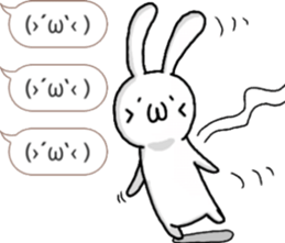 talking rabbit sticker 4 sticker #11858093